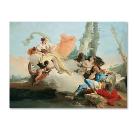 Tiepolo 'Rinaldo Enchanted By Armida' Canvas Art,24x32